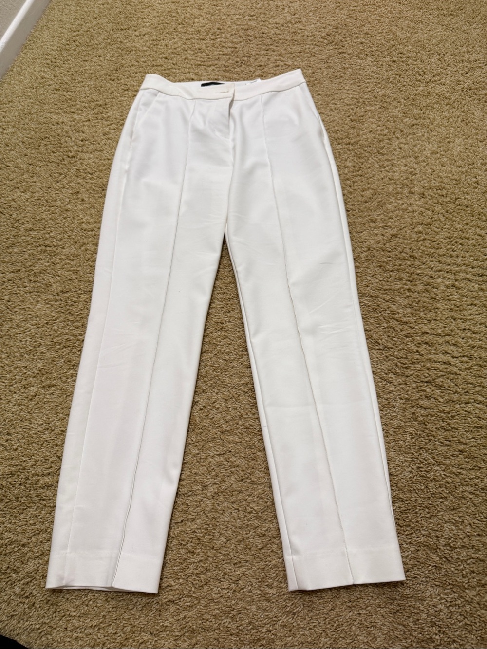 Express White High-Rise Dress Pants